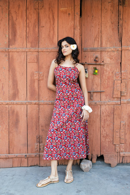 Crimson Maxi Dress