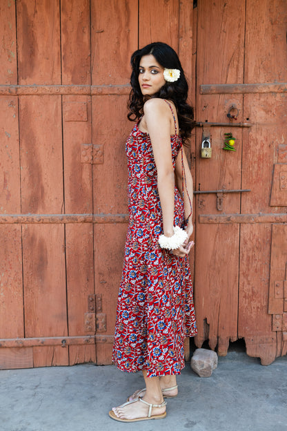 Crimson Maxi Dress